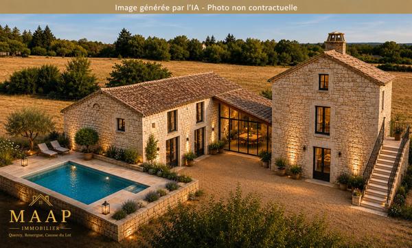 Corps de ferme en pierre à rénover – Au cœur du Quercy 188 000 €
