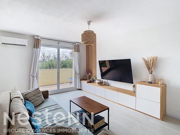 À vendre ? Charmant T3 de 59 m² avec terrasse sans vis-à-vis, parking privatif et garage