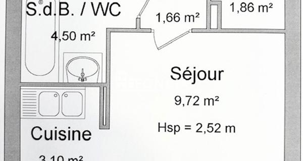 À vendre Studio 20.84 m² - Antony 92160