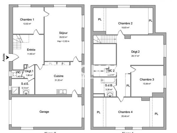 Location Maison 7 pièces 166.96 m² - 495 CHEMIN DU MOLLARD Beaucroissant 38140