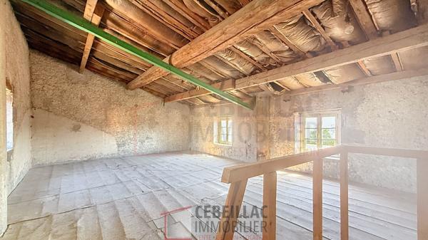 AUBIÈRE - MAISON DE BOURG AVEC GRANGE ET TERRASSE ? FORT POTENTIEL