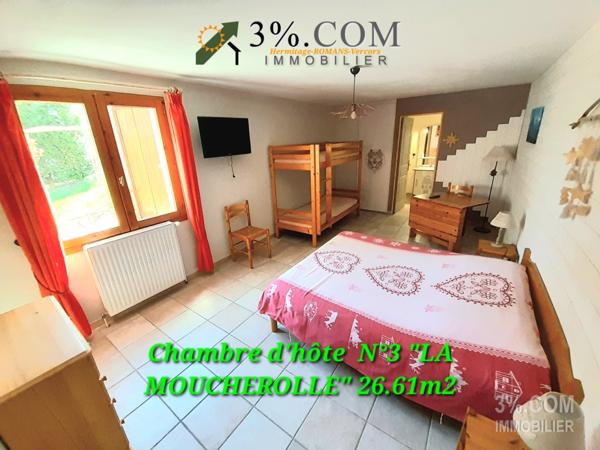 Gîte/Chambres d'Hôtes + Logement Personnel de 400m2 (38250) VILLARD-DE-LANS Villard-de-Lans (38250)