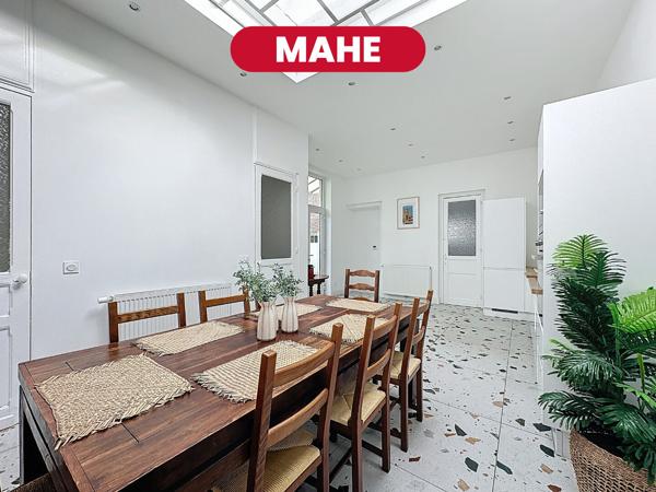 MAHÉ, Maison semi-individuelle rénovée de 117 m², charme et confort réunis