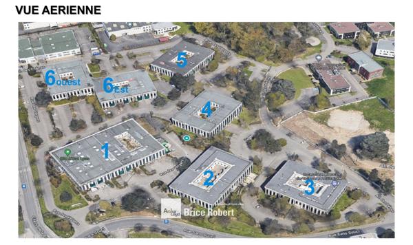 Location bureaux rénovés lumineux à Limonest dans parc dynamique Techlid