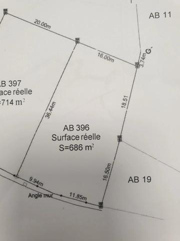 Vente Terrain 686 m2 à Fourdrain
