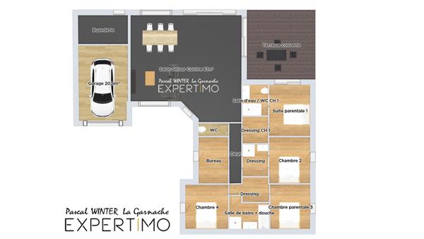 Challans (85300) Maison récente 146m², 4 chambres, 1 bureau, pièce de vie 61m²