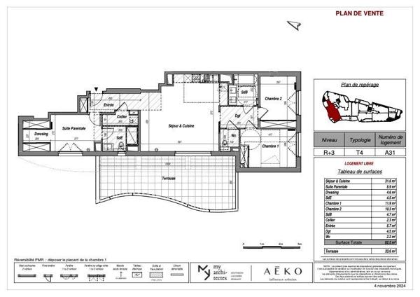 Vente Appartement de luxe Lattes 4 Pièces 92 m²