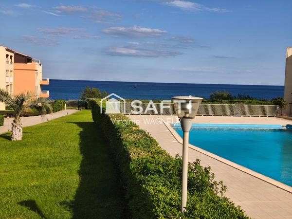 Secteur les Falaises, T2  avec vue Mer époustouflante au 1é étage.
