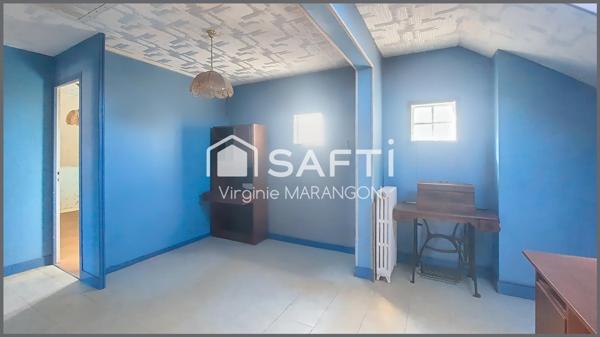 Maison familiale à rénover - Jardin arboré, 2 garages.