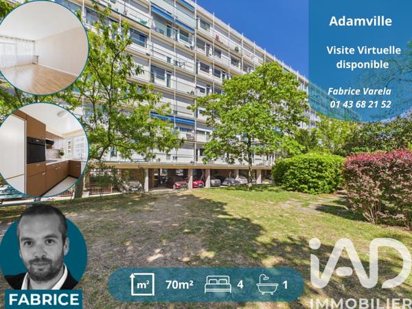 Appartement à vendre 4 pièces 70 m² Saint-Maur-des-Fossés