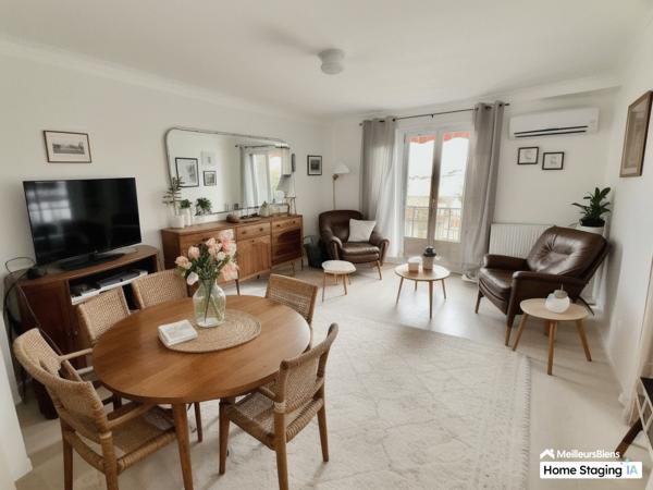 Appartement de type T3, balcon vue Canigou