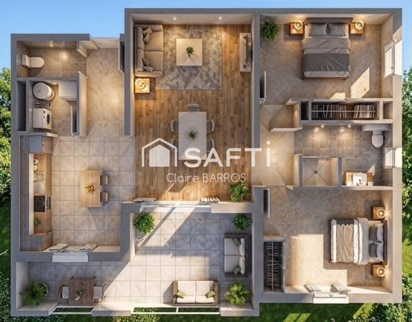 Appartement T3 neuf avec terrasse Sorbo ocagnano