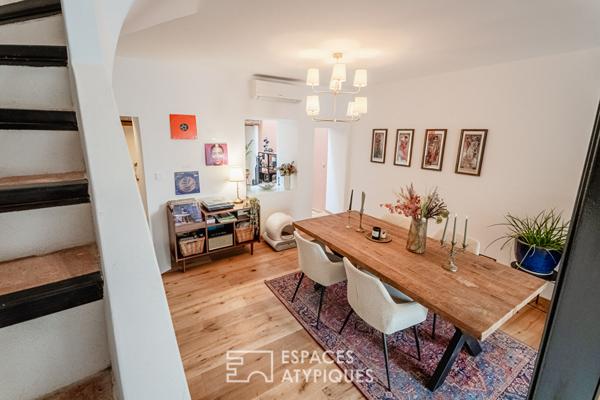 Maison de village atypique avec cour à 10 minutes de la mer