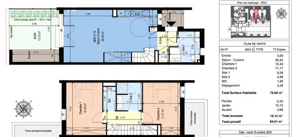 Villa T3 Castelginest