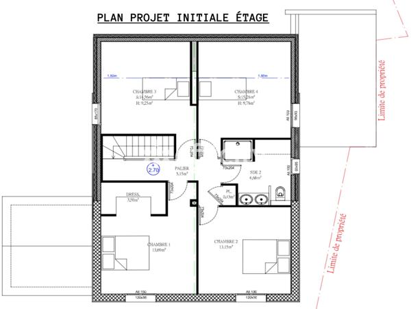 Maison 3 pièces - 80 m²