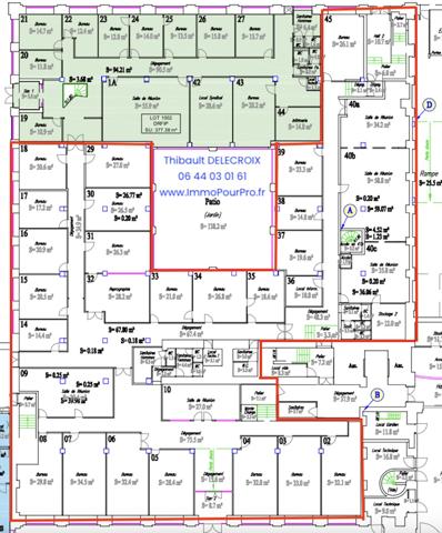 Lille – Porte de Douai | Bureaux RDC 1 218 m² divisibles dès 290 m² + 20 parkings | À vendre