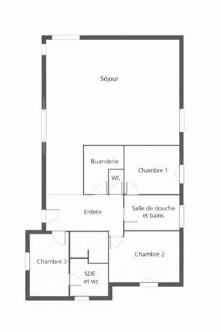 Villa Contemporaine neuve -plain-pied  T5 de 128m² sur un terrain de 750m²