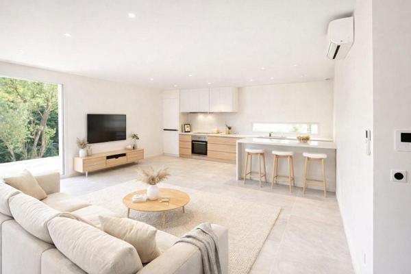 Villa Contemporaine neuve -plain-pied  T5 de 128m² sur un terrain de 750m²