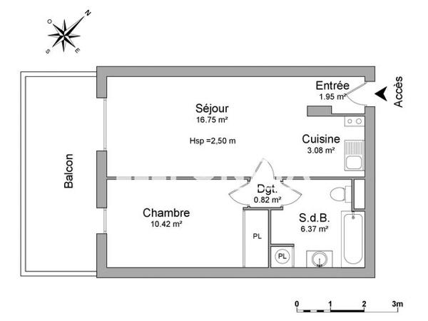 Location Appartement 2 pièces 39.39 m² - 1761 RTE DE LA BOUVERIE ZAC DU BLAVET Roquebrune Sur Argens 83520