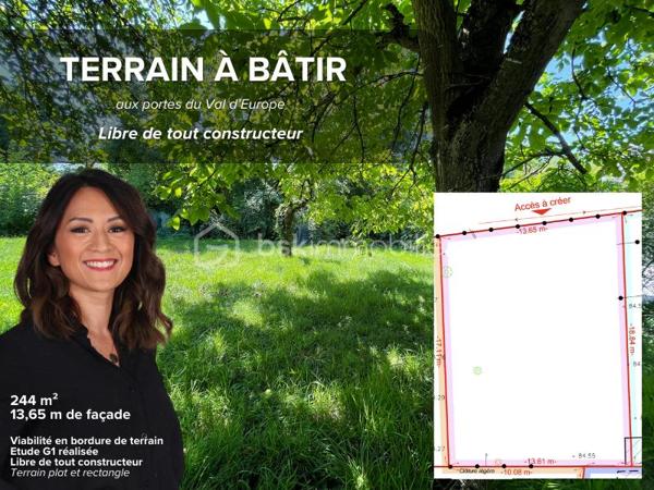 Terrain de 244 m²