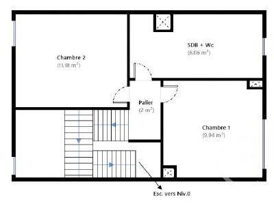 Appartement F3 à vendre  3 pièces - 60,77 m2 LE KREMLIN BICETRE - 94
