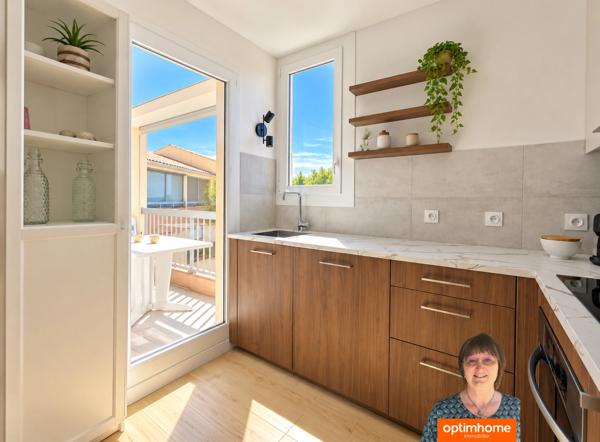 Appartement à vendre T2 cabine lumineux avec loggia LE GRAU DU ROI (30)