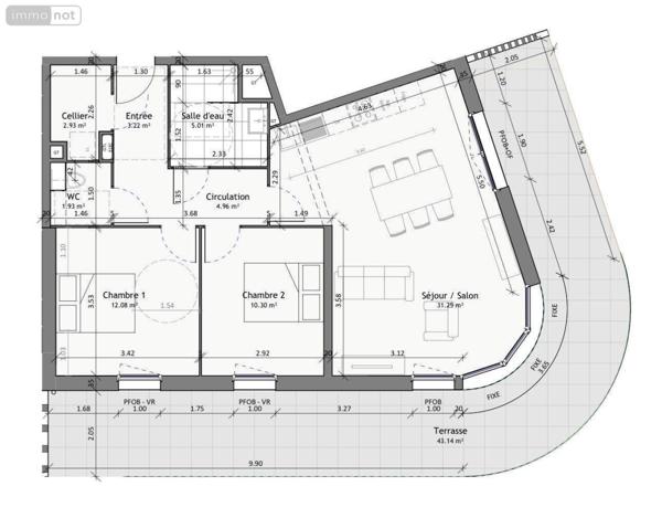 Appartement neuf à vendre à Gravelines dans le Nord (59820), ref : R1553