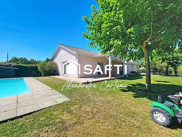 Grande maison 5 chambres, piscine, terrain 1200 m²