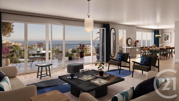 Appartement F3 à vendre  3 pièces - 62,68 m 2   MENTON  - 06