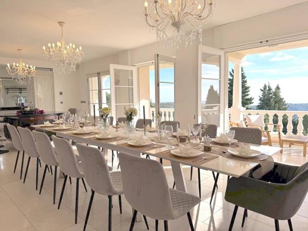 Villa de Luxe à Tourrettes-sur-Loup avec Vue Panoramique sur la Mer et Proximité de Vence