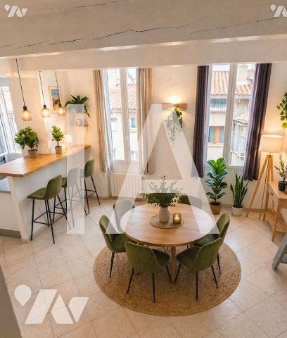 Appartement Studio 37m2 carrez + sa Mezzanine + 1 remise (MENPENTI / CASTELLANE / 26E CENTENAIRE).