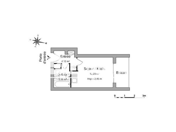 Location Studio 19.91 m² - 75 PROMENADE DES ANGLAIS Nice 06000