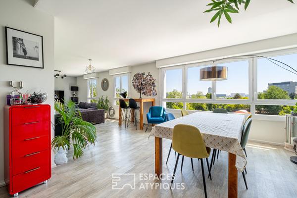 Duplex rénové en dernier étage avec terrasse panoramique