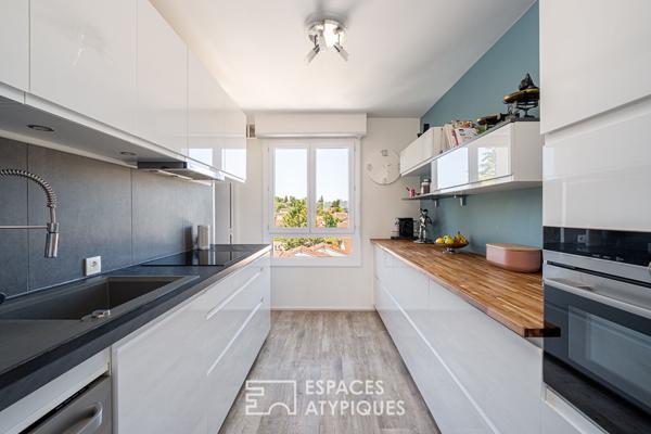 Duplex rénové en dernier étage avec terrasse panoramique