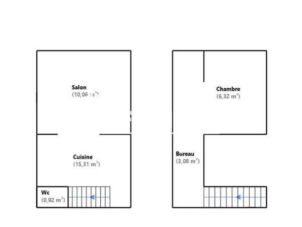 Location Appartement 2 pièces 45.22 m² - 10 bis rue de Condé Bully-les-mines 62160