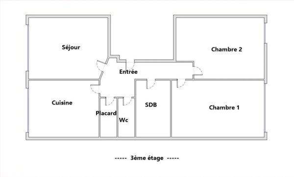 Lumineux, bien agencé Appartement Familiale de 65.50 M²