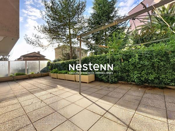 Vallauris - T3 de 77m² en rez-de-jardin - 60 m² de terrasse