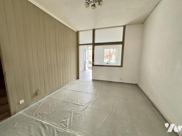 A VENDRE A WAZIERS : MAISON 1930 EN BON ETAT 3CH JARDIN AVEC PASSAGE MOTO 