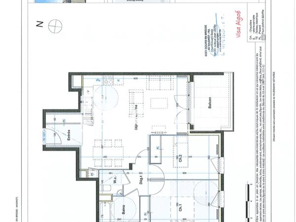 Location Appartement 3 pièces 66.76 m² - 1 A RUE HENRI DUNANT Bourg En Bresse 01000