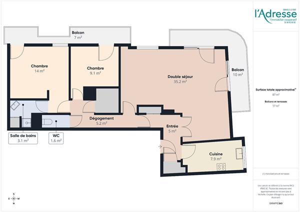 Appartement Alfortville 4 pièce(s) 87m²
