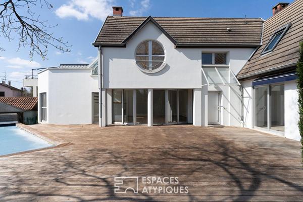 Maison d’architecte et sa piscine à la Robertsau