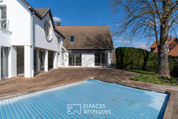 Maison d’architecte et sa piscine à la Robertsau