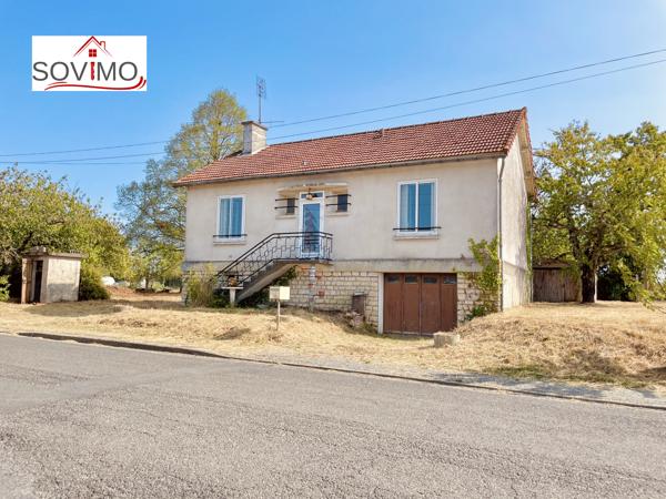 AU CALME D'UN VILLAGE, PAVILLON SUR SOUS SOL COMPLET À RÉNOVER AVEC JARDIN