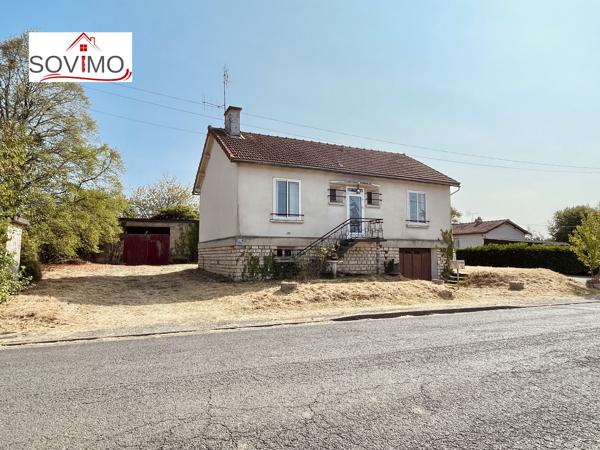 AU CALME D'UN VILLAGE, PAVILLON SUR SOUS SOL COMPLET À RÉNOVER AVEC JARDIN
