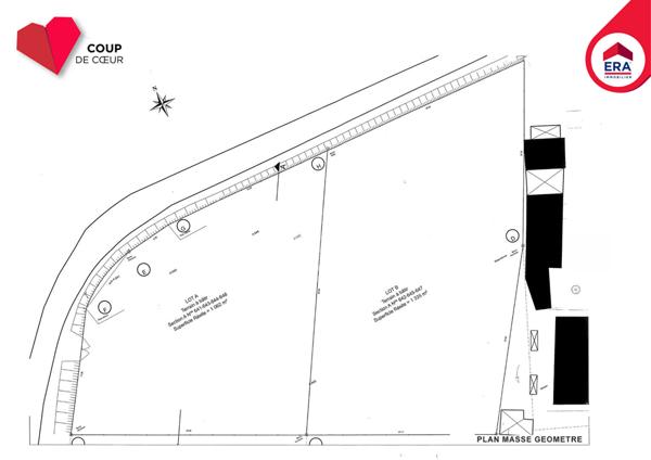 Terrain viabilisé et constructible de 1 335 m²