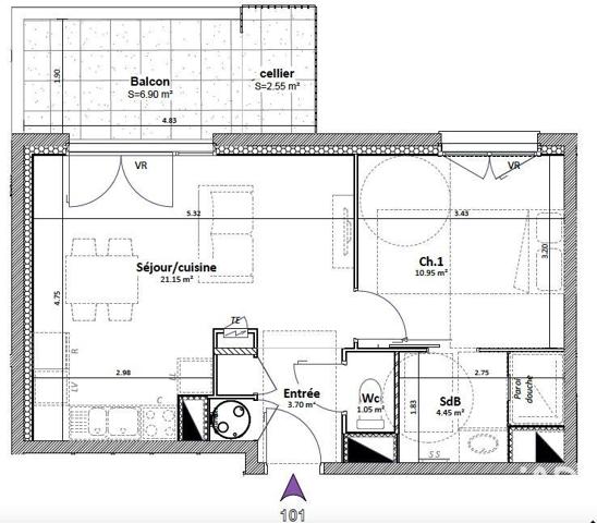 Appartement à vendre 2 pièces 42 m² Goncelin