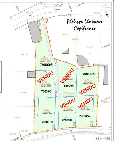 Dpt Côte d'Or (21), à vendre BESSEY LES CITEAUX terrain