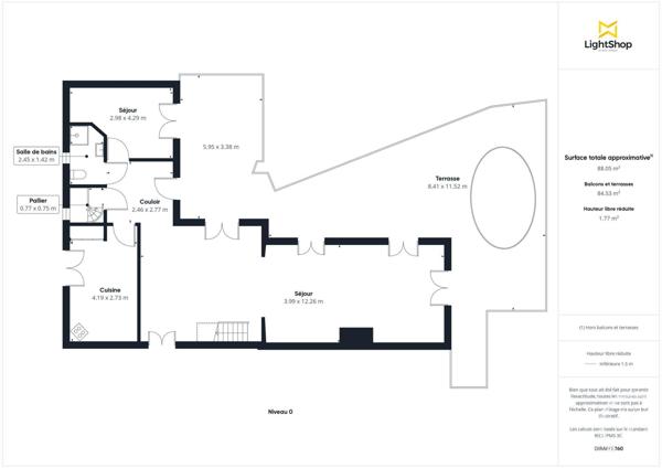 Maison à vendre  5 pièces - 130,30 m2 ST PAUL DE VENCE - 06