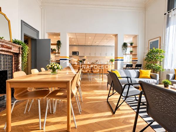 Chambre meublée 14,23 m² – Colocation Lille Fives