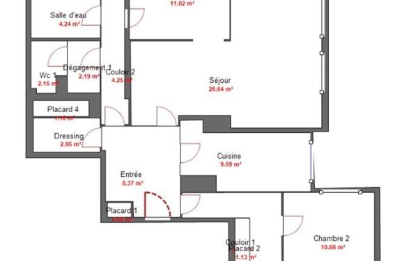 Appartement à vendre    5 pièces • 119,82 m2 Montpellier